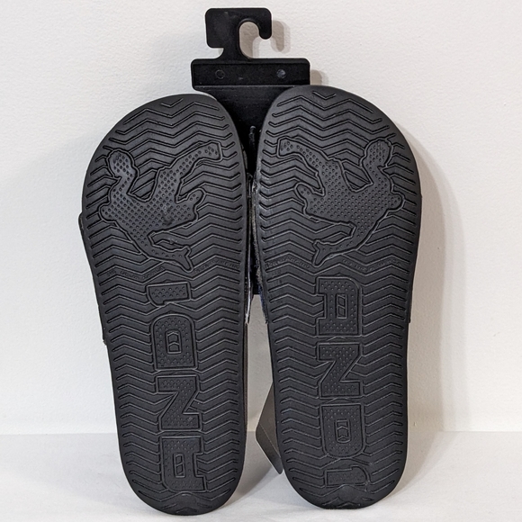 NWT Size 7 Men's Crossover Lenticular Basketball Sport Print Slide Sandals - Picture 4 of 5